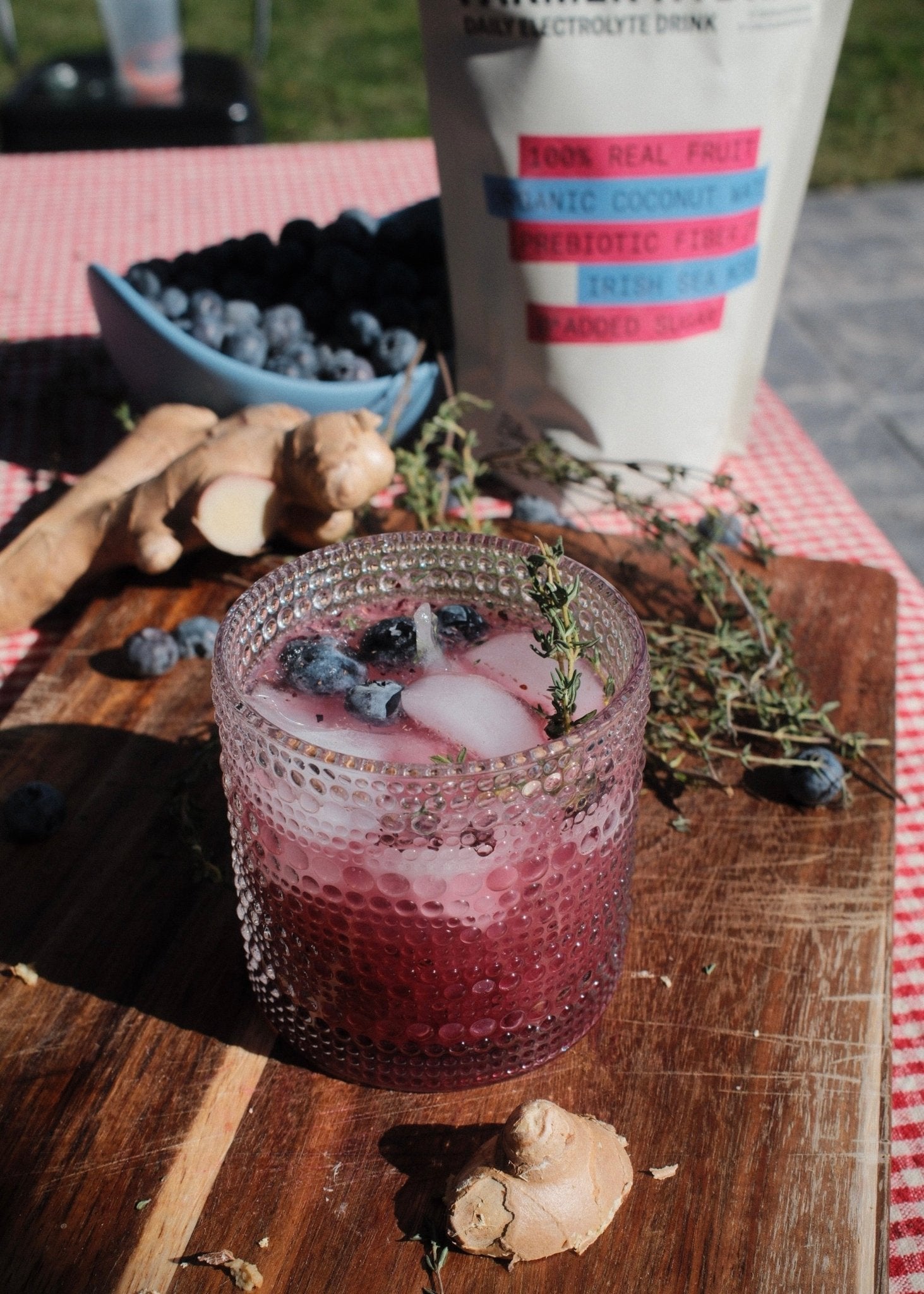 Ginger & Berry Hydration Mocktail - Ballerina Farm