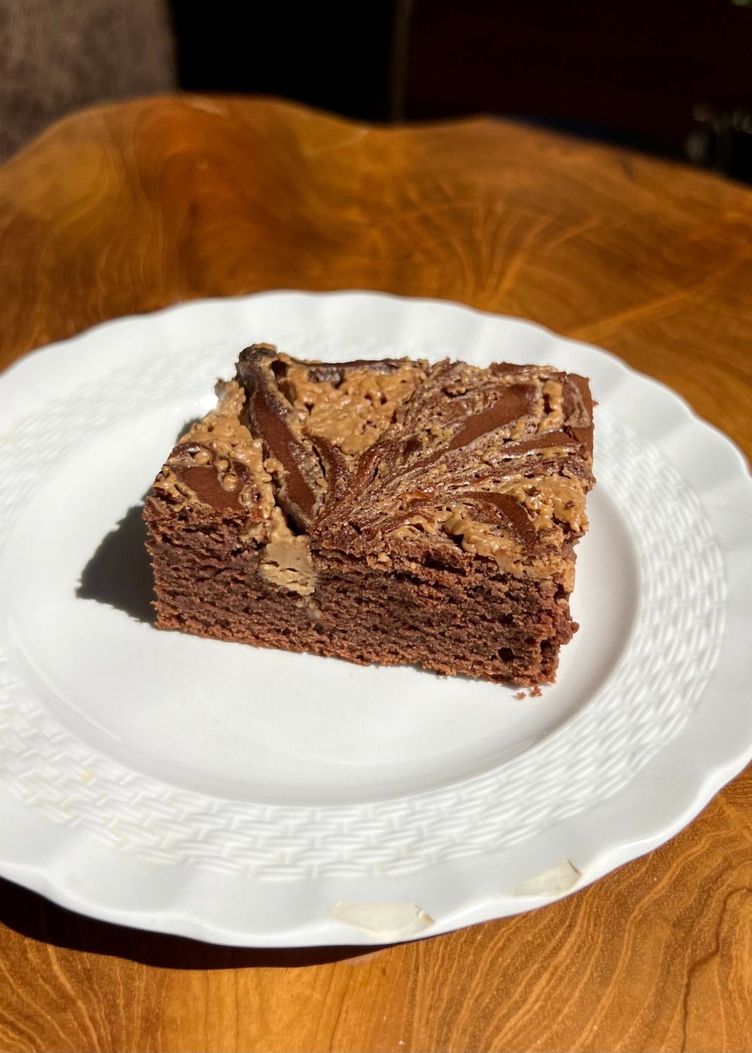 Peanut Butter Protein Brownies - Ballerina Farm