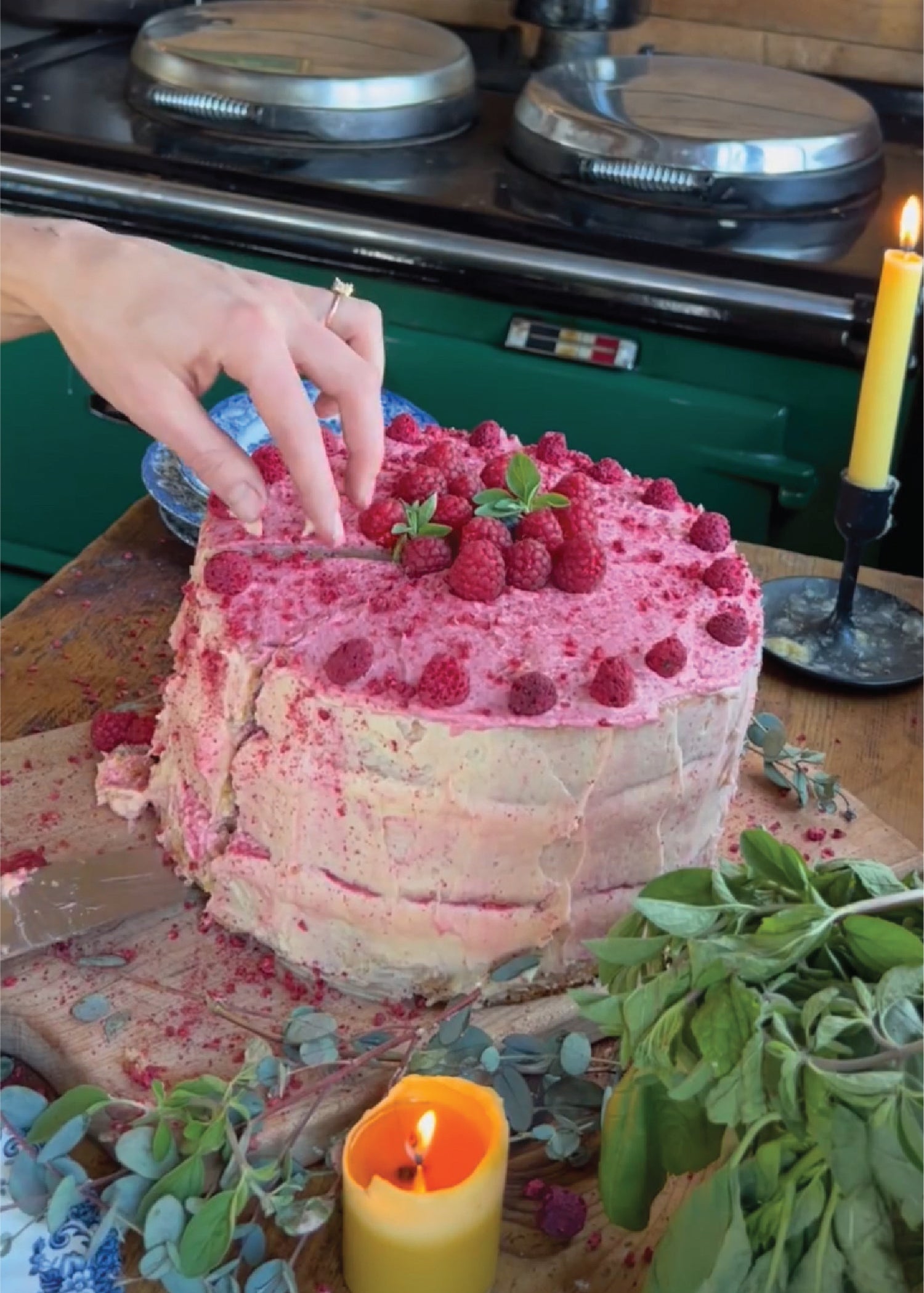 Raspberry Lemon Cake - Ballerina Farm
