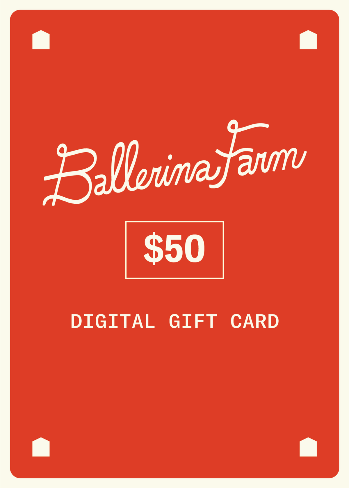 Gift card - Ballerina Farm
